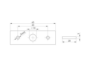 Halter PD LED für Wandhalterung Edelstahl LED Handlauf Komponente AISI 316